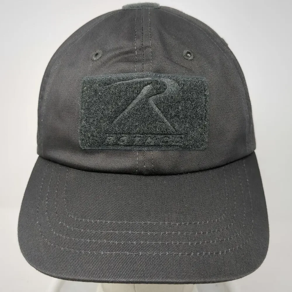 Rothco Baseball Cap Gray One Size Hook Loop Tactical Patch Adjustable Hat